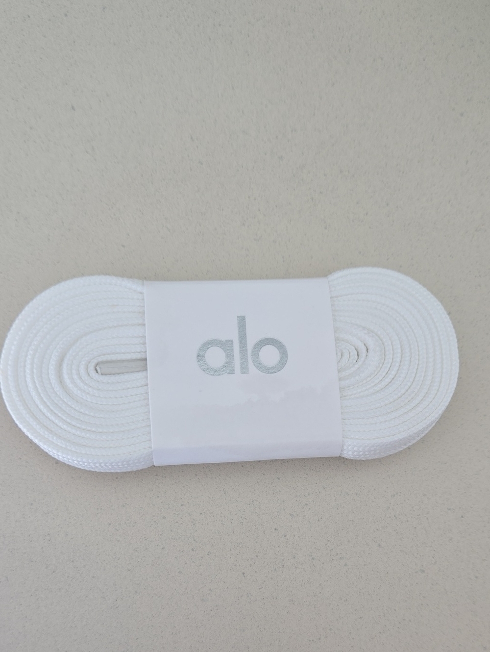 ALO flat White Replacement Shoelace